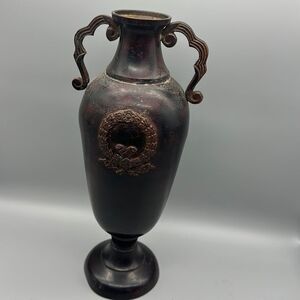 Antique rare bronze mid 1900 metal vase
